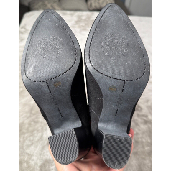 Vince Camuto Creestal Black Suede Pointed Toe Pull On Boots Womens Size 8.5 - Picture 5 of 8